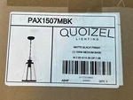 Quoizel Lighting Paxton PAX1507MBK 100W Pendant Ceiling Matte Black 7". Fixed Price $30.00.