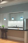 Blue Pendants Compatible With Tech Lighting Monorail. Fixed Price $125.00.