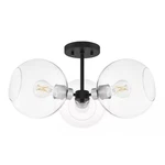 Hampton Bay Vista Heights 3-LIGHT Semi Flush Mount Black/nickel, 20 In. Fixed Price $73.57.
