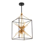 Artika Clyde 25-WATT 9-LIGHT Black Gold Sputnik Pendant Chandelier. Fixed Price $90.24.