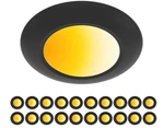 Zago 20 Packs Black 6 Inch Led Disk Light Surface Mount Low Profile Recessed. Fixed Price $156.28.