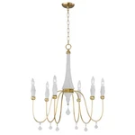 Maxim Lighting 22436CSTGL Claymore 6-LIGHT 28" Wide Claystone / Gold Leaf. Fixed Price $848.00.