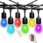 100FT Rgb Safety String Lights - 40 Shatterproof Bulbs, Waterproof, Listed. Fixed Price $66.99.