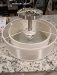 Minka Lavery Parsons Studio 4107-84 3-LIGHT 15"W Semi-flush Drum Ceiling Fixture. Fixed Price $77.88.