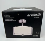 Nib Artika Subway 12 Brushed Nickel Semi-flush Mount Dimmable Ceiling Light. Fixed Price $69.99.