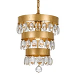 Crystorama Perla Light Antique Gold Mini Chandelier 6103-GA. Fixed Price $294.99.