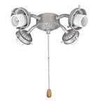 Aspen Creative 22003-11, Ceiling Fan Four-light, Brushed Nickel. Fixed Price $50.99.