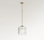 Pottery Barn Cooper Ribbed Glass Pendant (10"-14") Price Today. Fixed Price $150.33.