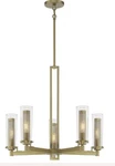 Minka Lavery Emmerham Light Chandelier, Soft Brass/clear 2186-695. Fixed Price $549.98.