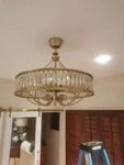 John Richard Marquise Crystal Eight-light Pendant With Fan. Fixed Price $2000.00.