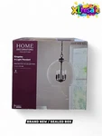 Home Decorators Kingsley 16" 4-LIGHT Pendant Matte Black Clear Glass Fixture. Fixed Price $109.98.