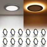 12 Pack 6" Canless Led Recessed Lights With Night Light, 2700K-5000K Selectable. Fixed Price $199.99.