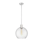 Z-lite Margo 13.75 In. 1-LIGHT Pendant Brushed Nickel + Clear Seedy Glass Shade. Fixed Price $37.99.