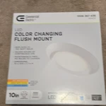Commercial Electric Led Color Changing Flush Mount White 10IN 11IN Dimmable. Fixed Price $20.00.