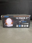 Volisun 12 Pack 3 Inch Recessed Lighting, 5CCT Led With Junction. Fixed Price $50.38.