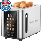 Koolatron Kenmore 2-SLICE Digital Touchscreen Toaster 900W Stainless Steel. Fixed Price $116.36.