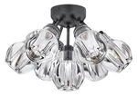 Fredrick Ramond FR46951 Elise 7 Light 16"W Semi-flush Globe Black. Fixed Price $1199.00.
