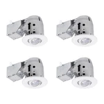 Globe Electric 90718 3" Led Rated Swivel Round Trim Recessed Lighting 4 Pack. Fixed Price $39.00.
