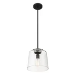 Hampton Bay Mullins 10 In. 1-LIGHT Modern Industrial Kitchen Coal Pendant. Fixed Price $21.84.