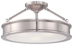 Minka Lavery 4177-84 Harbour Point 3 Light 19"W Semi-flush Nickel. Fixed Price $347.20.