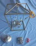 Anjiadengshi Vintage Lantern Pendant Light Iron Cage 4 E12 Bulbs. Fixed Price $44.99.