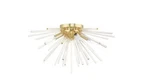 Livex Lighting 41250-12 Utopia Flush Mount Satin Brass. Fixed Price $199.99.