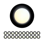 20 Packs 4 Inch Black Led Low Profile Recessed & Surface Mount Disk Light, Ro.... Fixed Price $151.29.