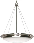 Nuvo Polaris 3 Light Led Brushed Nickel Opal Frosted Glass Pendant/chandelier. Fixed Price $95.99.