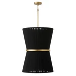 Capital Lighting Cecilia Foyer, Black Rope/patinaed Brass - 541261KP. Fixed Price $728.00.