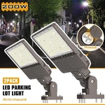 Led Parking Lot Shoebox Lights 2PACK 200W Dusk To Dawn Street Area Kukupoo. Fixed Price $226.35.