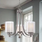 Minka Lavery Parsons Studio 3-LIGHT Chandelier Brushed Nickel 4103-84. Fixed Price $89.99.