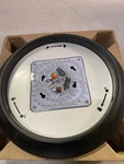 Hampton Bay HB1022C-5CCT-34 Satin Bronze Led Ceiling Light With Frosted Glass. Fixed Price $25.22.