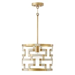 Capital Lighting Hala Pendant, Bleached Natural Jute/brass - 341011NL. Fixed Price $418.00.