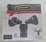 Defiant Par 180DEGREE Motion Wired Outdoor 2HEAD Duskdawn Security FLOODLIGHT*A2. Fixed Price $19.99.