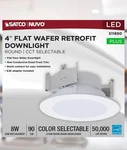 Satco S11890 - Watt 4" Led Retrofit Downlight Cct Select (1, 2, Or Pk). Fixed Price $28.99.