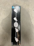 Eglo Salti Led Track 4L, Chrome Finish With Frosted & Clear Glass. Fixed Price $45.99.