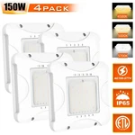4 Pack Commercial Canopy Led Gas Station Lights 150W Parking Garage 3CCT. Fixed Price $392.39.