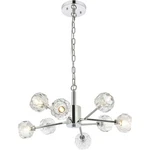 Elegant Lighting 3509D24C Graham 8 Inch Chrome Pendant Ceiling. Fixed Price $440.00.