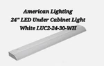 American Lighting 24" Led Under Cabinet White LUC2-24-30-WH. Fixed Price $19.99.