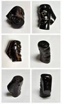 Carved Black Coral Head Aboriginal Tribal Hawaii Indo-pacific Caribbean Pendant. Fixed Price $165.00.