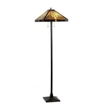 Chloe Tiffany Style Mission Design 2-LIGHT Dark Antique Bronze Floor Lamp. Fixed Price $251.49.