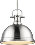 Golden Lighting Duncan 1-LIGHT Pewter Pendant With Rod. Fixed Price $71.49.