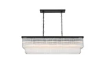 Elegant Lighting 1070G53 Harlow 9 53"W Linear Chandelier - Black. Fixed Price $1100.00.