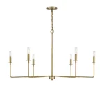 Savoy House Salerno 42" X 25" Brass Wide Chandelier Bulbs Included-used. Fixed Price $239.99.