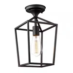 Jazava 13 In. 1-LIGHT Black Semi-flush Mount Ceiling. Fixed Price $21.99.
