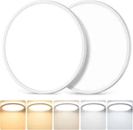 12 Inch 3200LM Dimmable Led Flush Mount Ceiling Lights, 2-PACK 24W. Fixed Price $44.81.
