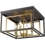 Z-lite 457F-OBR-BRZ Euclid Flush Mount Olde Brass And Bronze. Fixed Price $314.00.