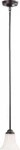 Nuvo Lighting Dupont Mini Pendant Dark Choc Satin White Glass 60-1851. Fixed Price $39.95.