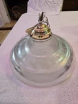 Thomas SL82041 One Light Pendant Polished Brass Finish Clear Ribbed Glass Heavy. Fixed Price $95.00.
