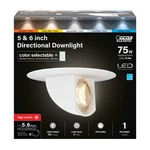 Feit Electric 5-6 Inch Led Directional (pack Of 1), Selectable. Fixed Price $33.99.